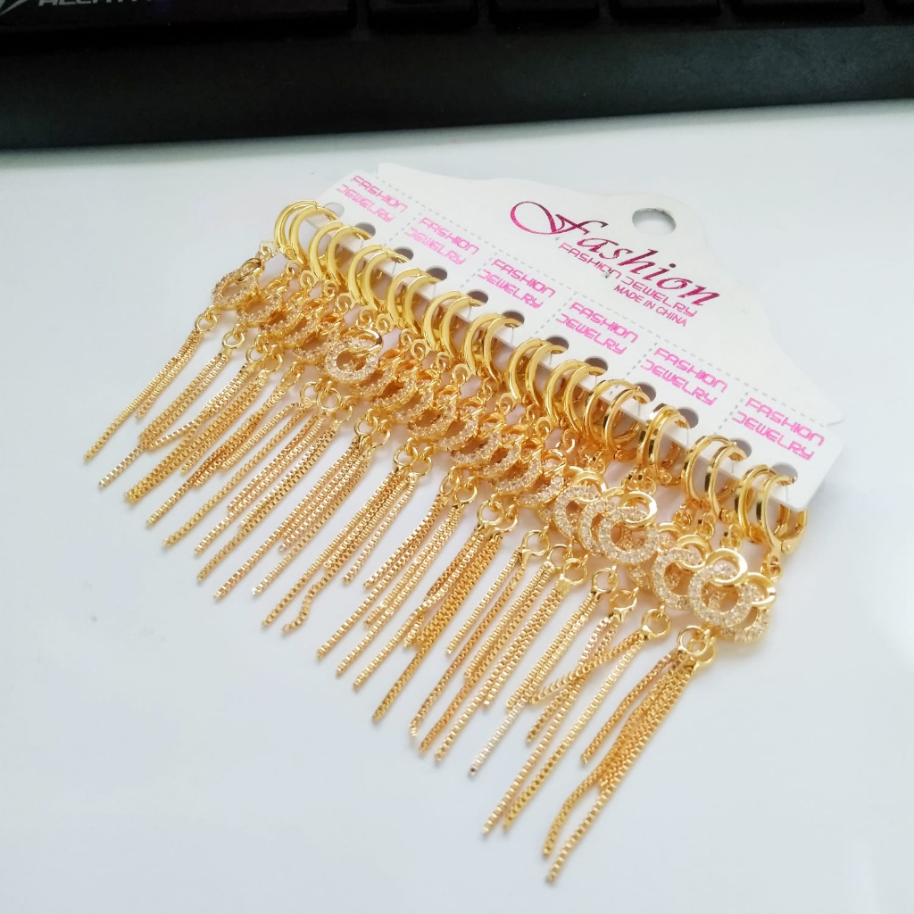 AV273 Grosir Anting Jurai Panjang Anting Dewasa Elegan