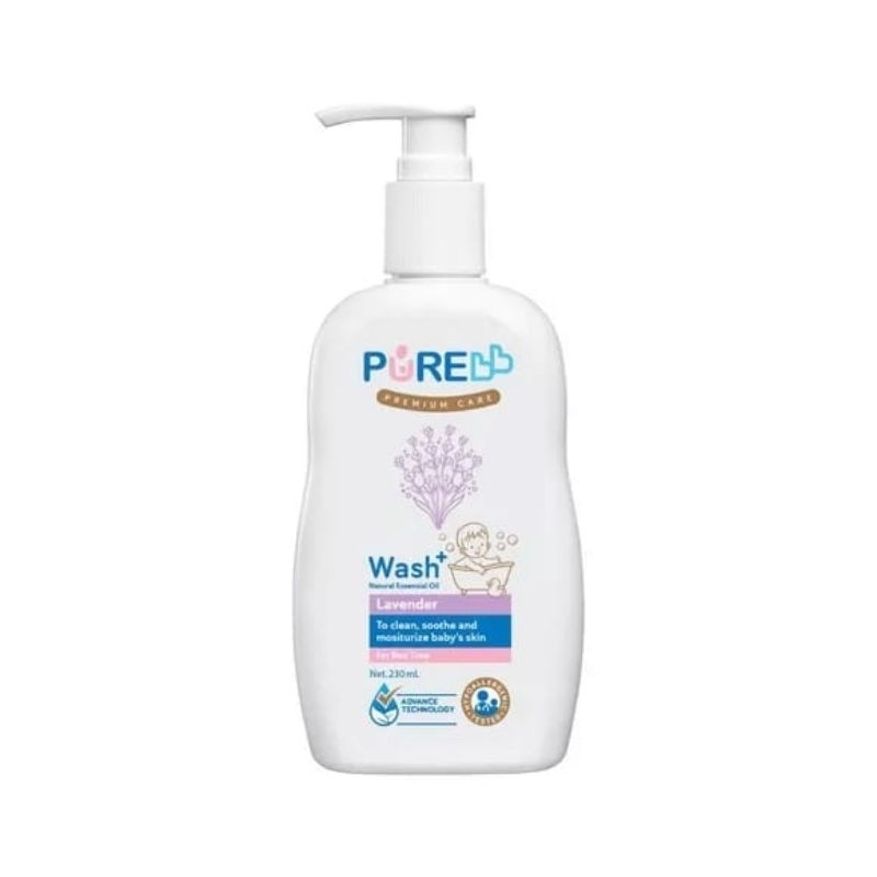 PUREBB WASH 230ml Plus Natural Essensial oil sabun dan shampo baby dan anak