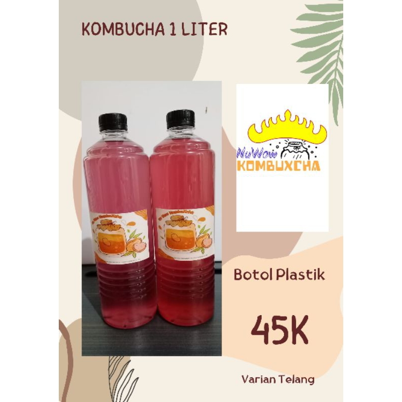 kombucha 1liter botol plastik