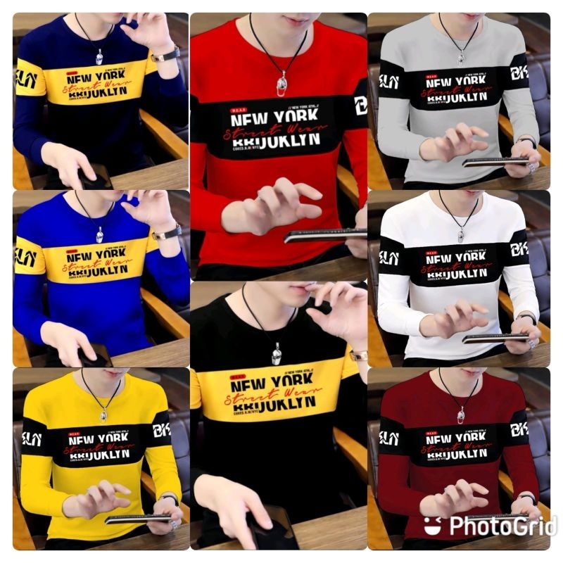 KAOS PRIA ( NFW ) BAJU DISTRO PRIA LENGAN PANJANG MODEL TERBARU