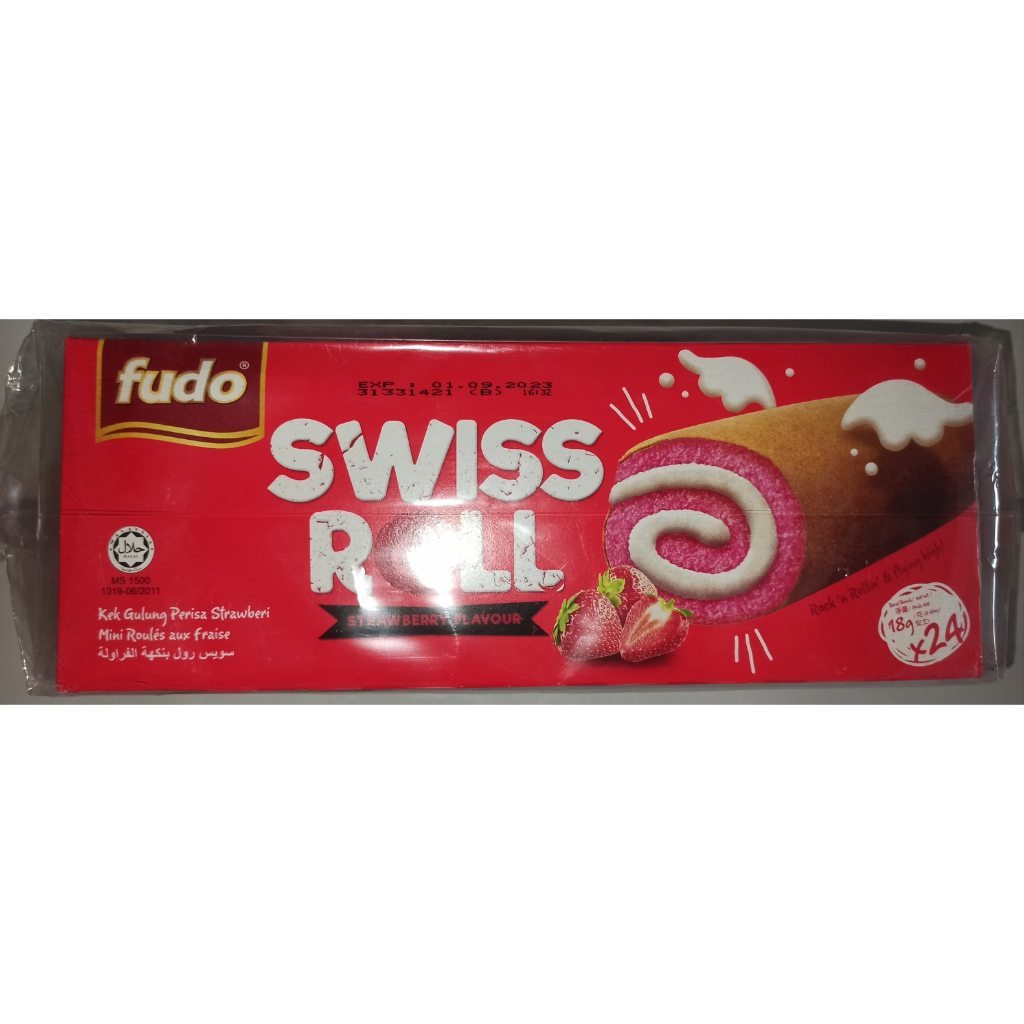 

Fudo Swiss Roll / Fudo Bolu Gulung isi 24 pcs - Stroberi