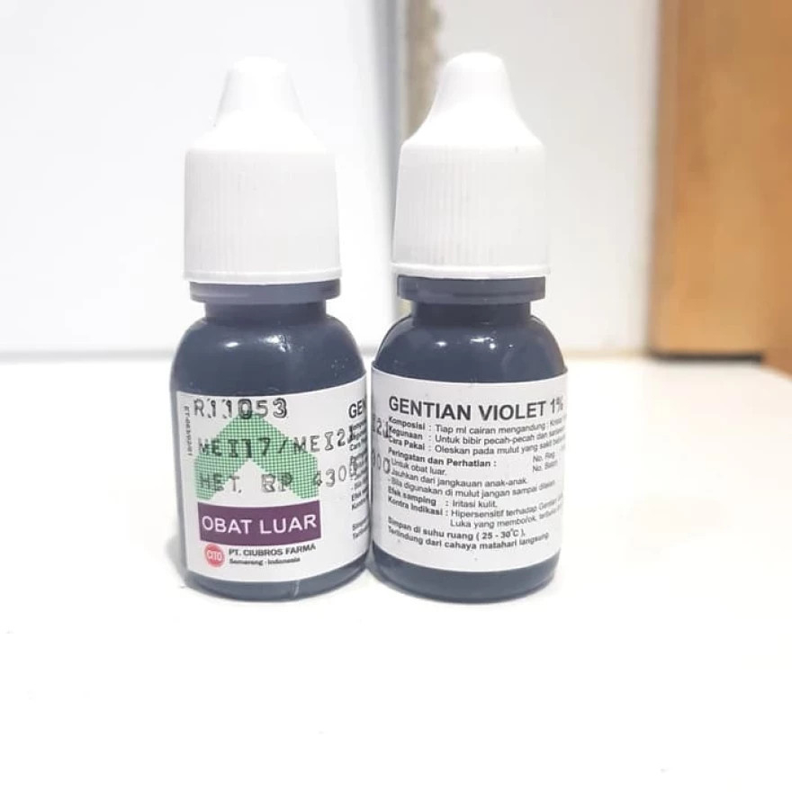 Gentian Violet Obat Sariawan Anak Obat Bibir Pecah Pecah Luka Mulut