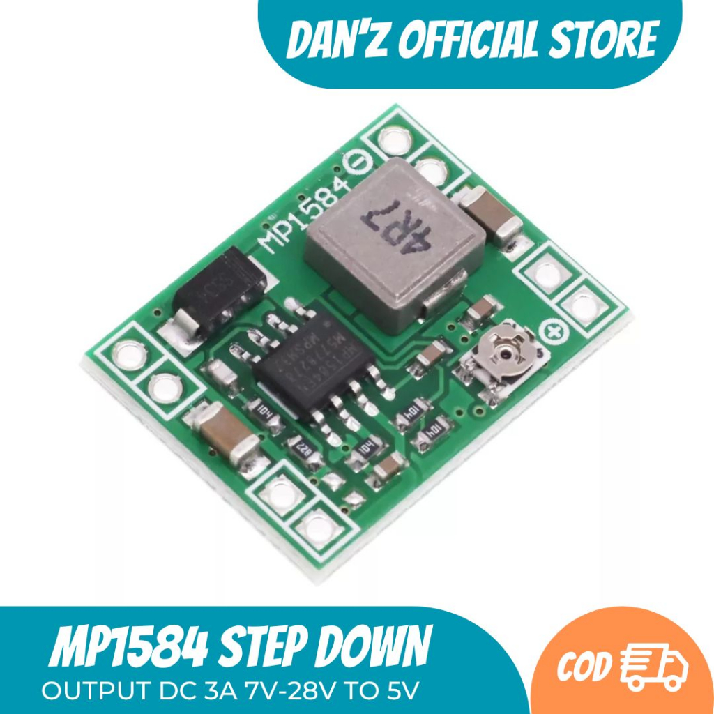MP1584 SMALL FIXED OUTPUT STEP DOWN DC 3A 7V-28V TO 5V MODULE