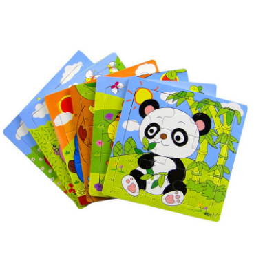 Puzzle Edukasi 9 Kotak / Mainan Edukasi / Puzzle Kayu Anak / Jigsaw Puzzle 9 Pcs