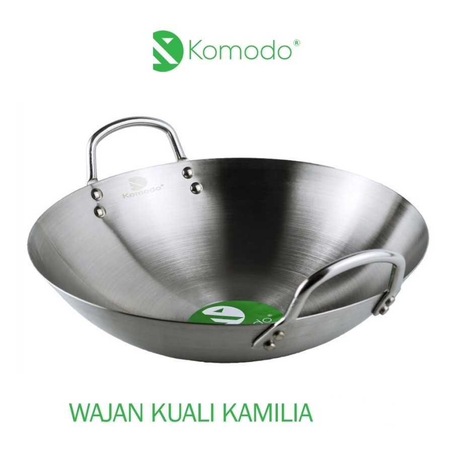 Wajan Kuali Penggorengan Stainless Komodo 43 cm / Cookware / Fry Pan