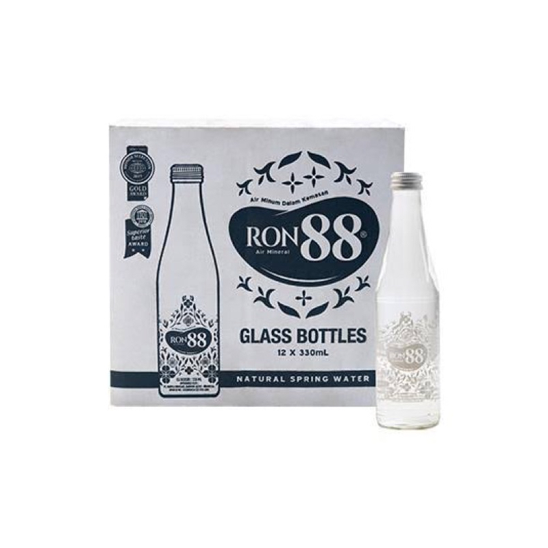 

Ron88 Glass Natural Mineral Water 330ml x 12 Botol (Karton)