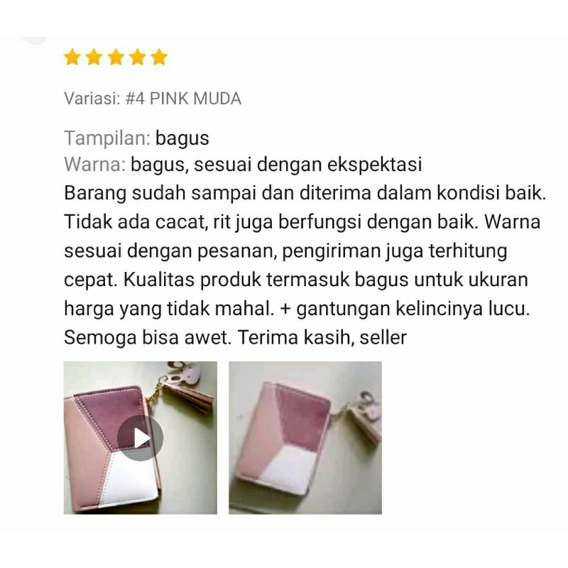 DOMPET LIPAT GRADASI 3 WARNA | DOMPET WANITA | DOMPET CEWEK