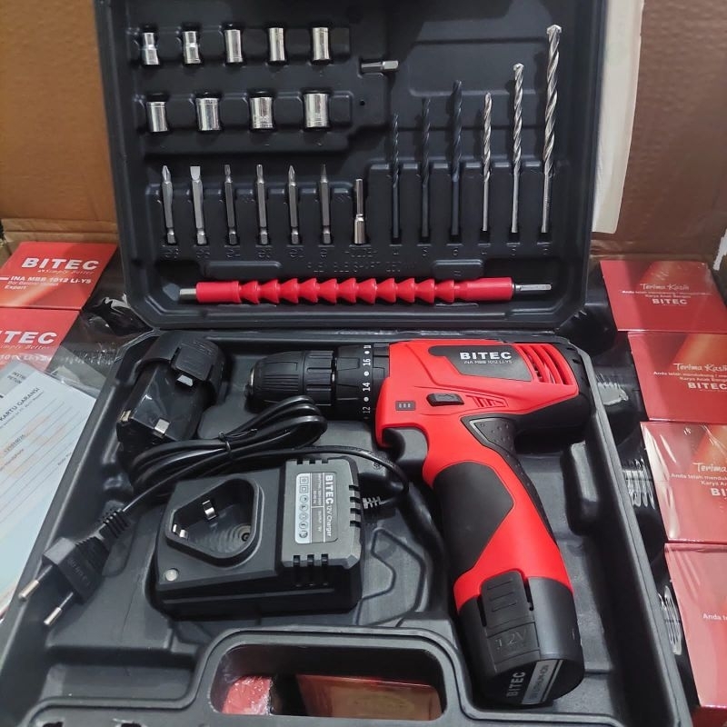 BITEC Bor Baterai Expert Tools BD R1012/2LI-NC Cordless Drill