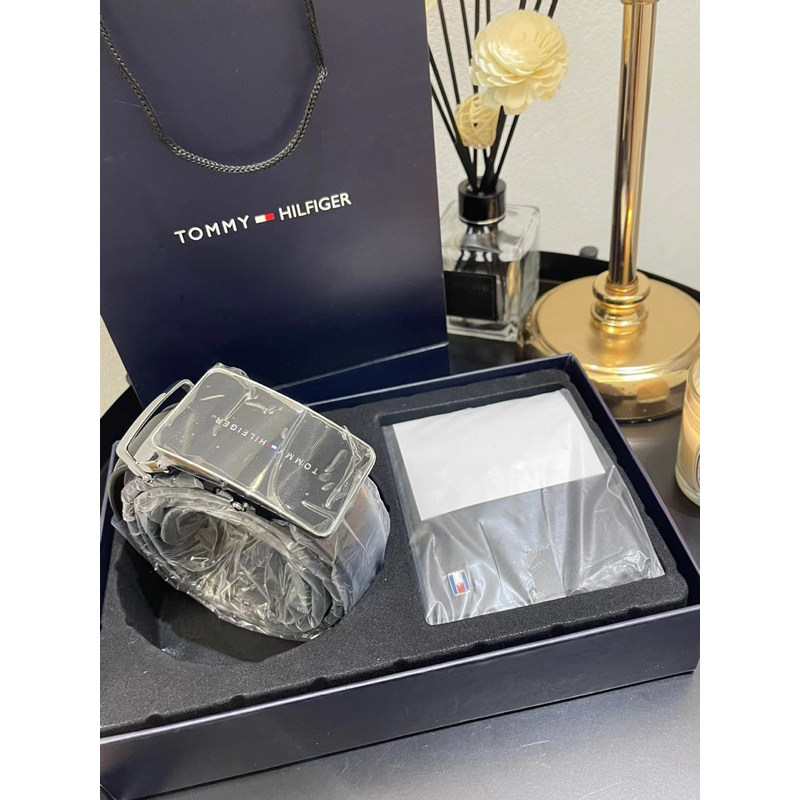 [BISA COD✅] TOMMY HILFIGER WALLET BELT GIFT SET PACKAGE / DOMPET SABUK TOMMY HILFIGER / DOMPET KULIT PRIA / IKAT PINGGANG SABUK KULIT PRIA / DOMPET SABUK SEKOLAH KULIAH KANTOR KERJA