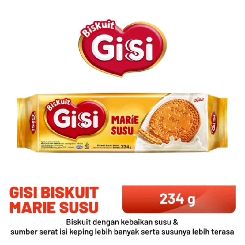 

GISI Biskuit Marie Susu Pack 234g