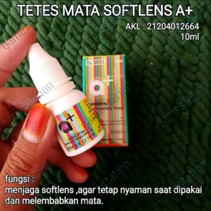 LENSZA TETES MATA A+ 10ML/ EYE DROPS A+ / CAIRAN SOFTLENS MULTIPURPOSE