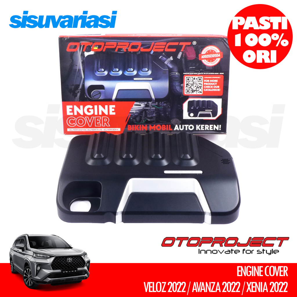 Veloz Avanza Xenia 2022 2023 2024 Aksesoris Otoproject Engine Cover Mesin