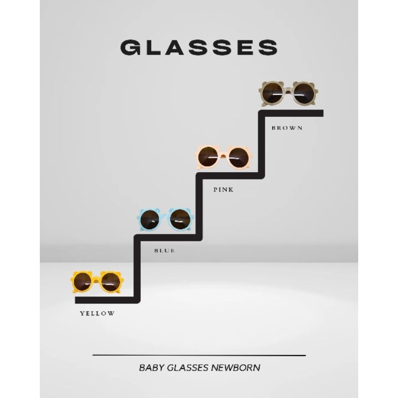 Kacamata Anak Beruang / Kacamata bayi lucu fashionable