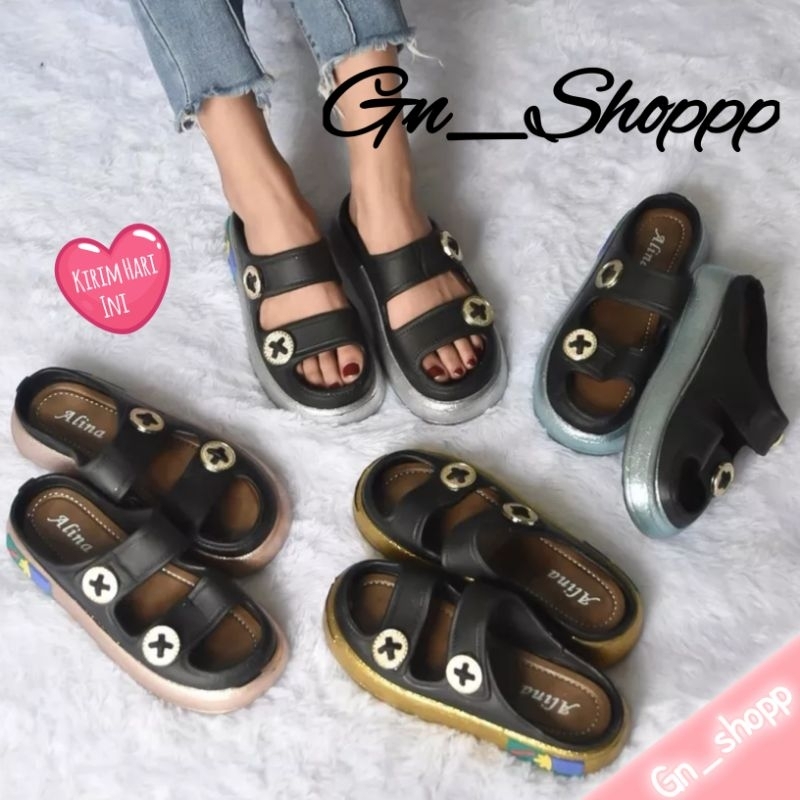 Sandal Wanita Ban 2 Korea style Terbaru Pin X 029-B4