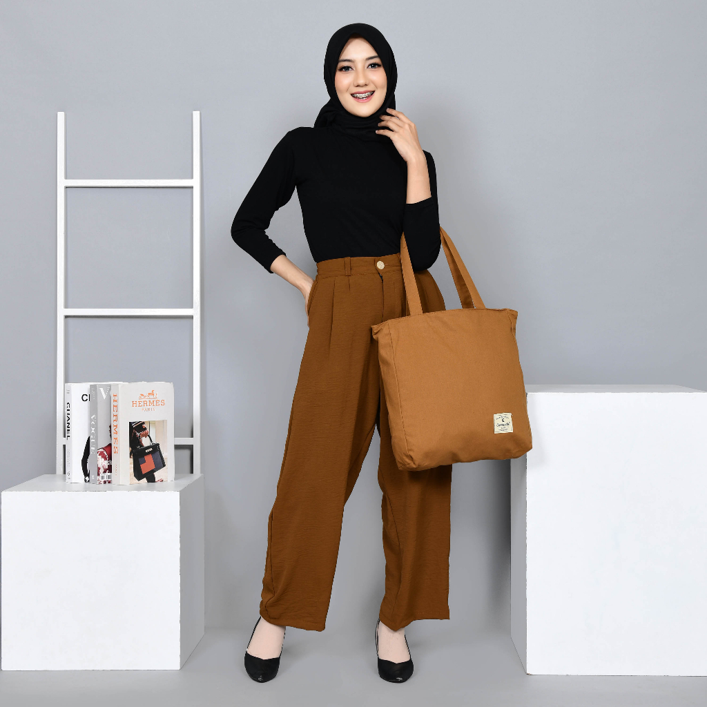 Totebag kanvas Resleting wanita  Bahan tote bag Canvas Sueding polos dan motif Tebal Lembut Bisa Custom Sablon Untuk Tas Seminar Souvenir Gift Pernikahan dll