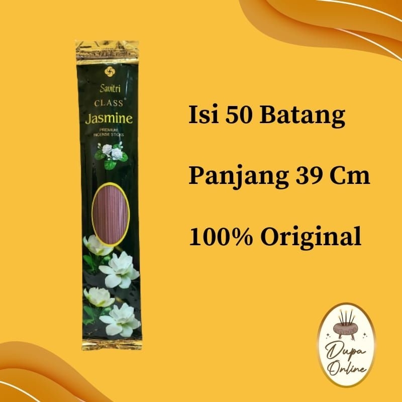 Dupa Hio India Red Bathi Savitri Jasmine Melati isi 50 Sticks