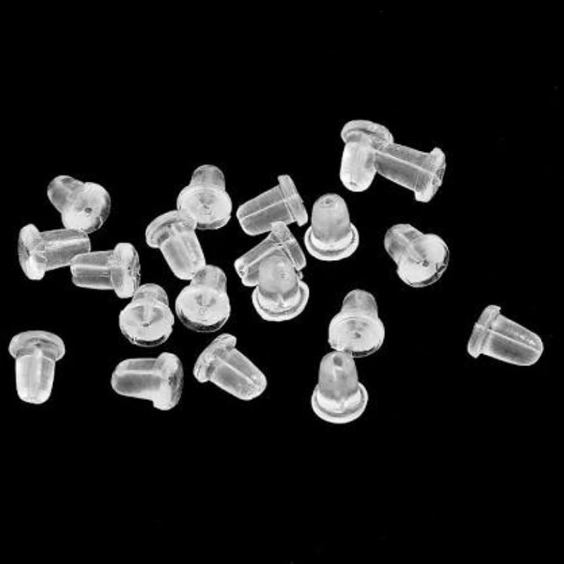 Penutup Anting / Penahan Giwang Karet / Tutup Belakang Tindik Karet