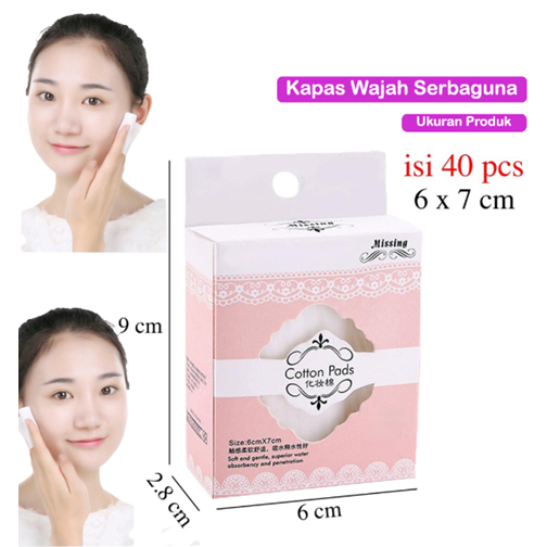 KAPAS TONER FACIAL COTTON PADS 40 LEMBAR