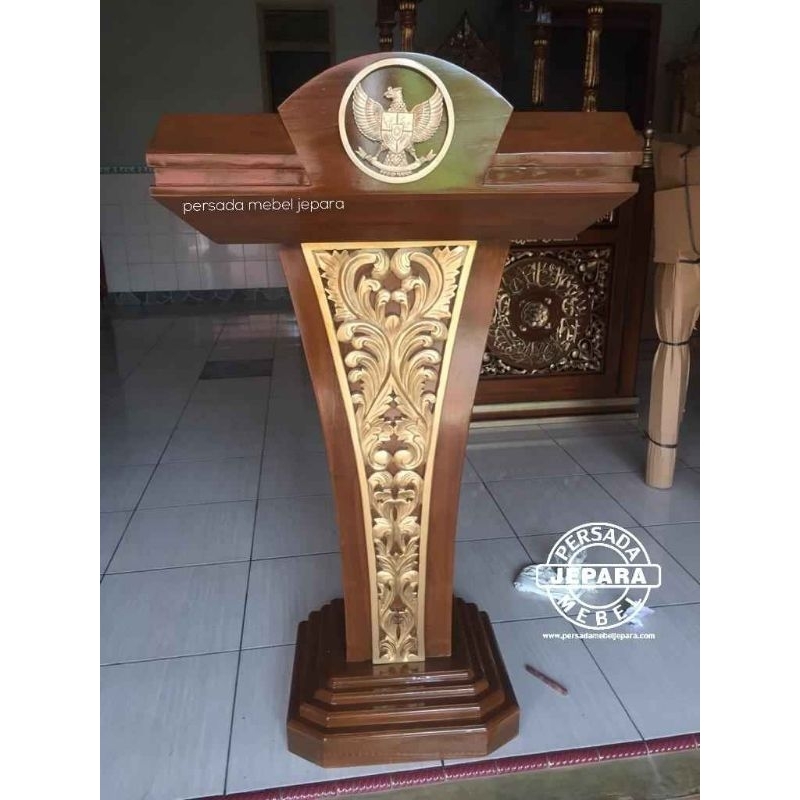 Podium garuda / Podium jati / Podium ukir jati jepara / Podium pancasila / Mimbar