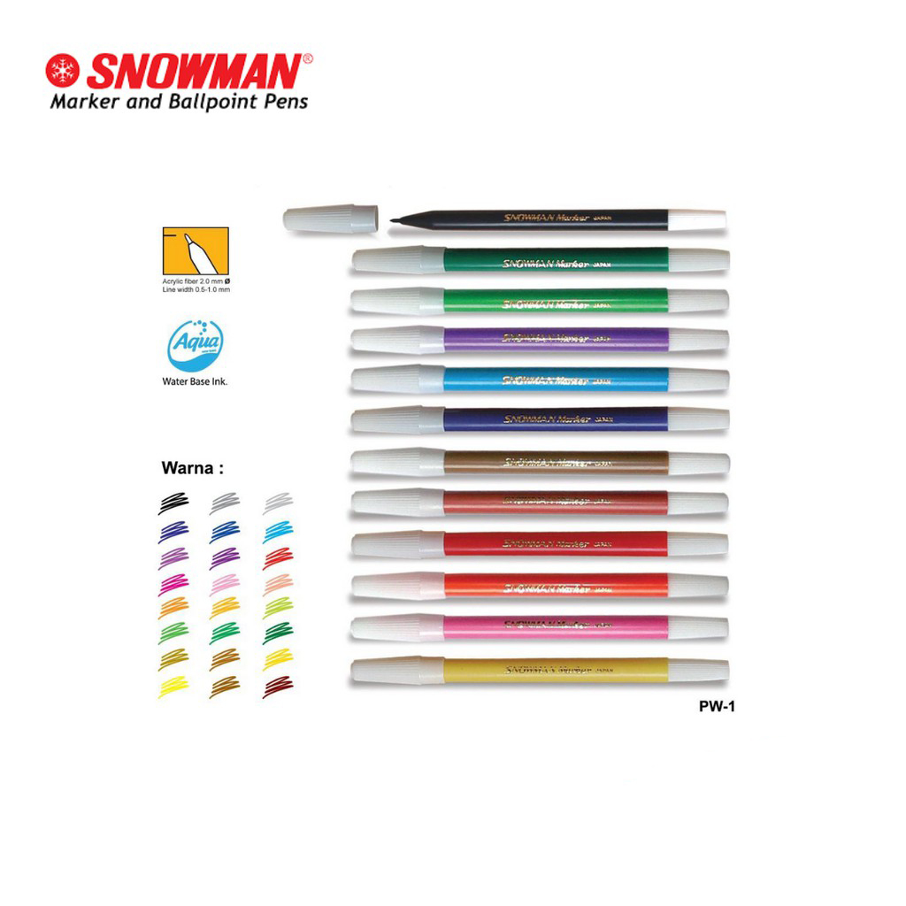 

SPIDOL KECIL SNOWMAN PW-1 (1 PCS)