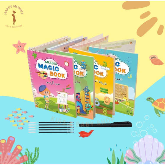 

Sang Magic Book isi 4 - Buku Belajar Huruf, Angka, Matematika, Bentuk - Buku Sank magic