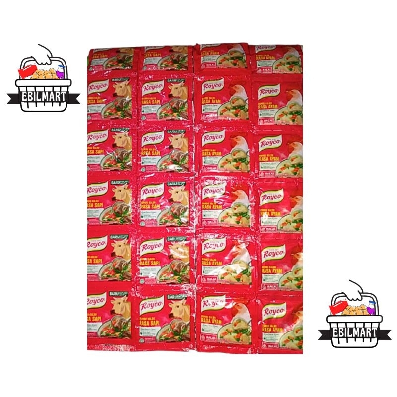 Royco sachet isi 9gr | Royco 500 | Penyedap Rasa Royco | Bumbu Kaldu Royco AYAM SAPI Murah (ISI 12)