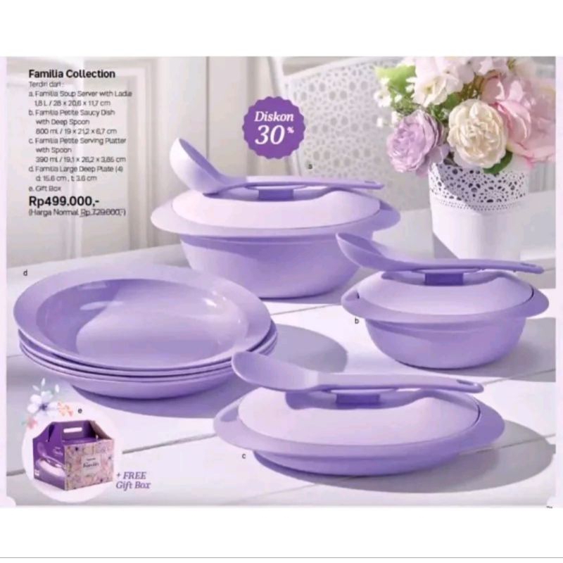 Familia Collection Set/ Paket Blossom Tupperware