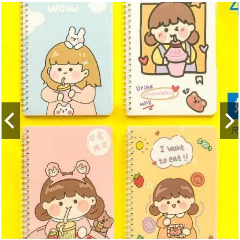 

NOTEBOOK a5 TIDAK ADA RING buku memo note book notes buku tulis motif anak perempuan