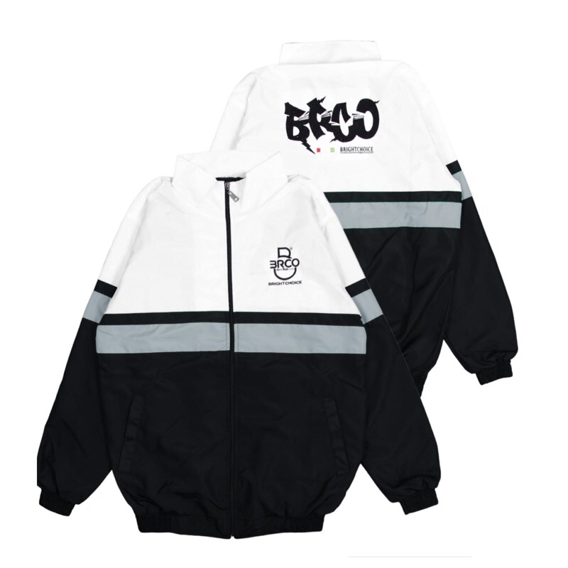 BRCO Jaket Retro Sport Pria Dan Wanita M L XL