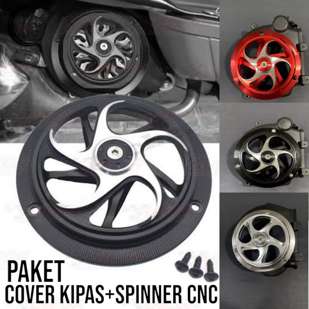 Cover Tutup Kipas Full Cnc Spinner Vespa Cover Mesin Vespa Beat Vario Scoopy Mio SPINNER VARIO SPINER BEAT SPINER GENIO SPINER PCX SPINER AEROX SPINER NMAX TAMENG AIRBLADE TAMENG BEAT HUGGER AIRBLADE JALU STANG PCX SPION CLICK SPION PCX