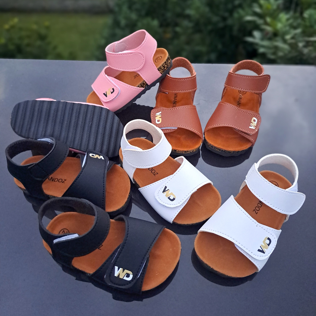 Sandal Puyuh Anak Unisex Umur 1 2 3 tahun - Kulit Sintesis - Anti Slip - TOKOERS SP07