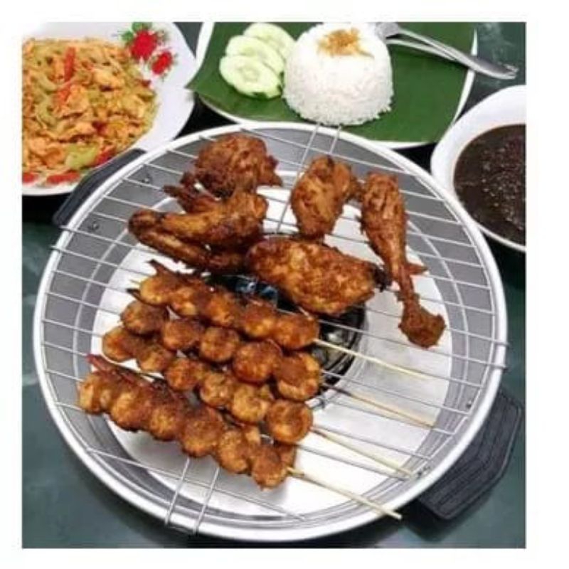 AfivOlshop Panggangan Grill Bulat Panggangan Sosis Panggangan Ayam