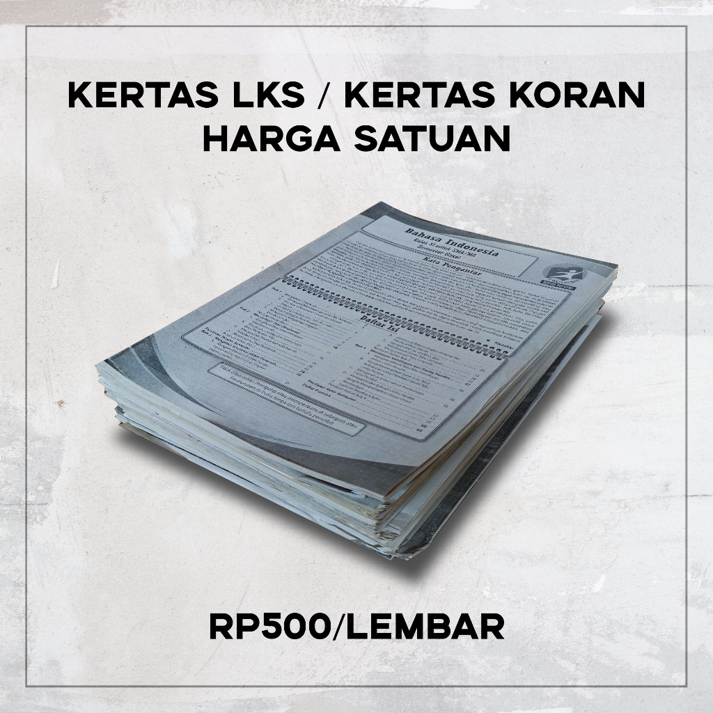 

[PROMO] KERTAS KORAN, KERTAS LKS harga satuan