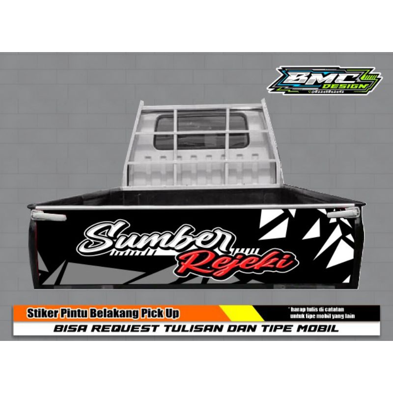 [TERBARU] STIKER PINTU BAK BELAKANG L300, STIKER BAK BELAKANG PICK UP