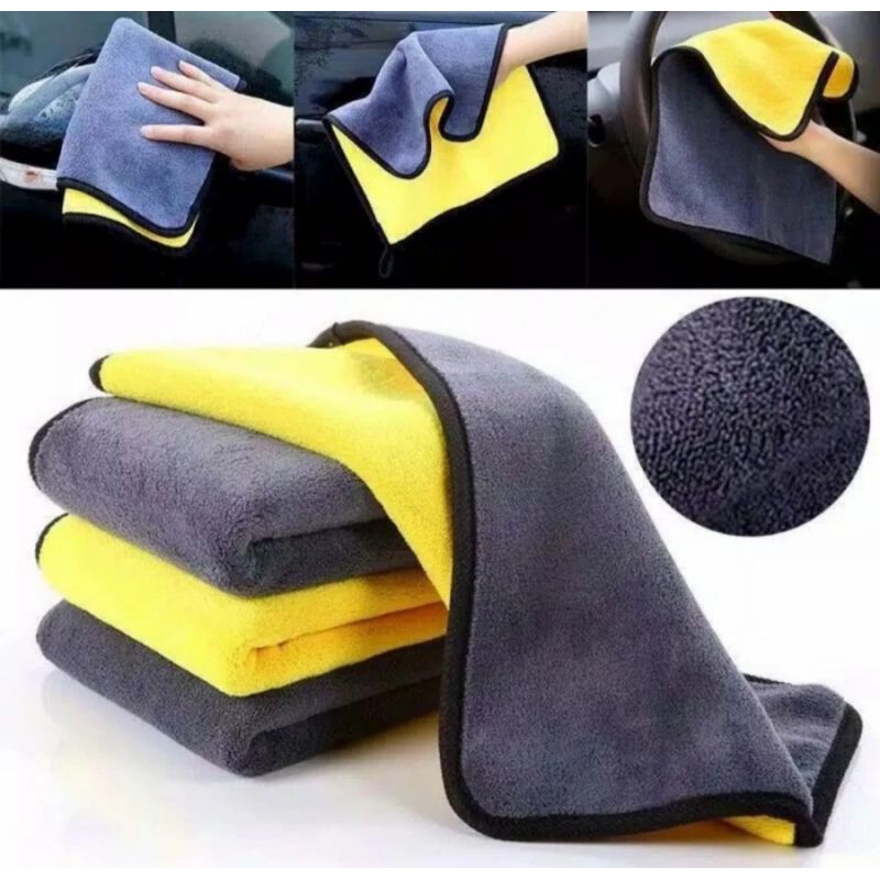 Kain Lap Microfiber Bahan Lembut 40x30cm 30x30cm Nyerap Air