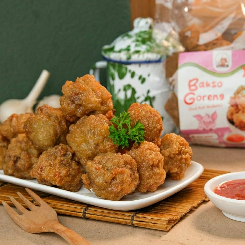 

Mama moi Bakso Babi goreng kemasan jumbo pack freshmade dan bergizi