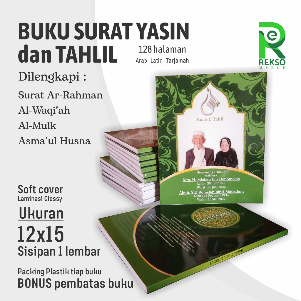 

Buku Yasin dan Tahlil 128 halaman terjemah arab dan latin soft cover FREE KEMAS