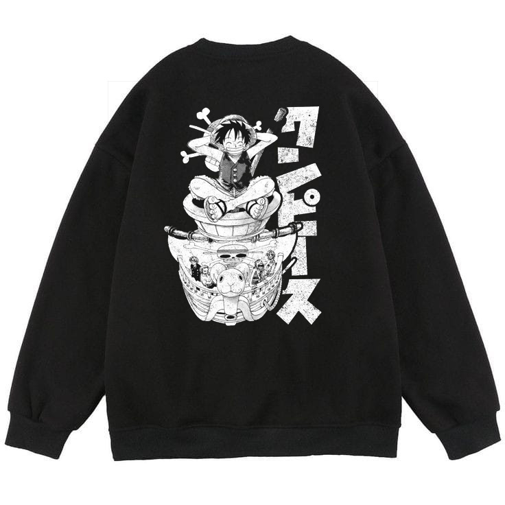 Crewneck Anime One Piece - Sweater Animasi One Piece - Crewneck Jumbo