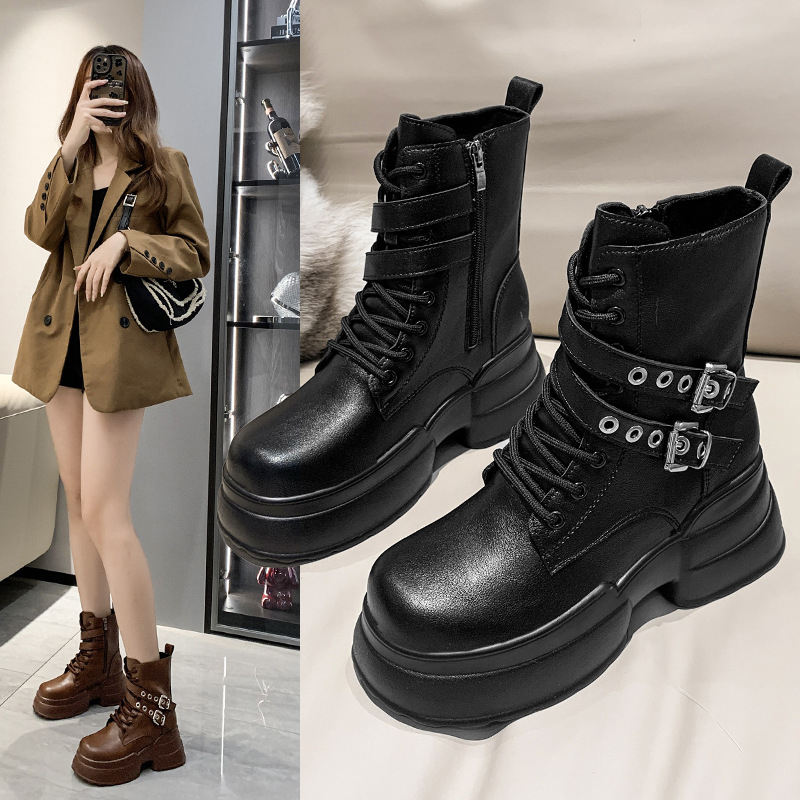 ✅PINKEY P223 Sepatu Boots Hak Tinggi Wanita Import Premium Quality Boot Fashion