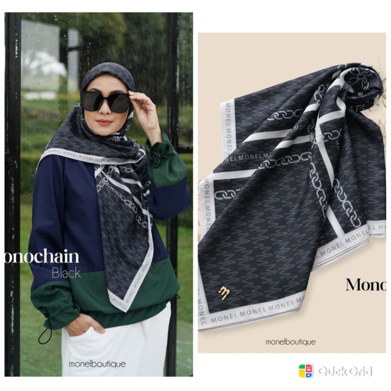 Hijab Segi Empat Motif Monel Sisesa Terlariss!!