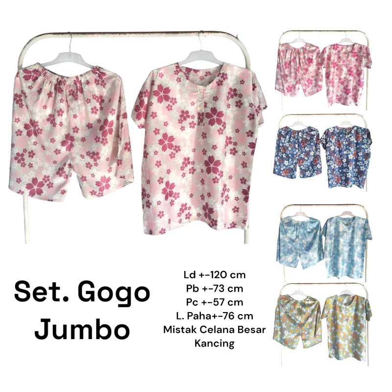 SETELAN PENDEK JUMBO | GOGO JUMBO |SETELAN JUMBO
