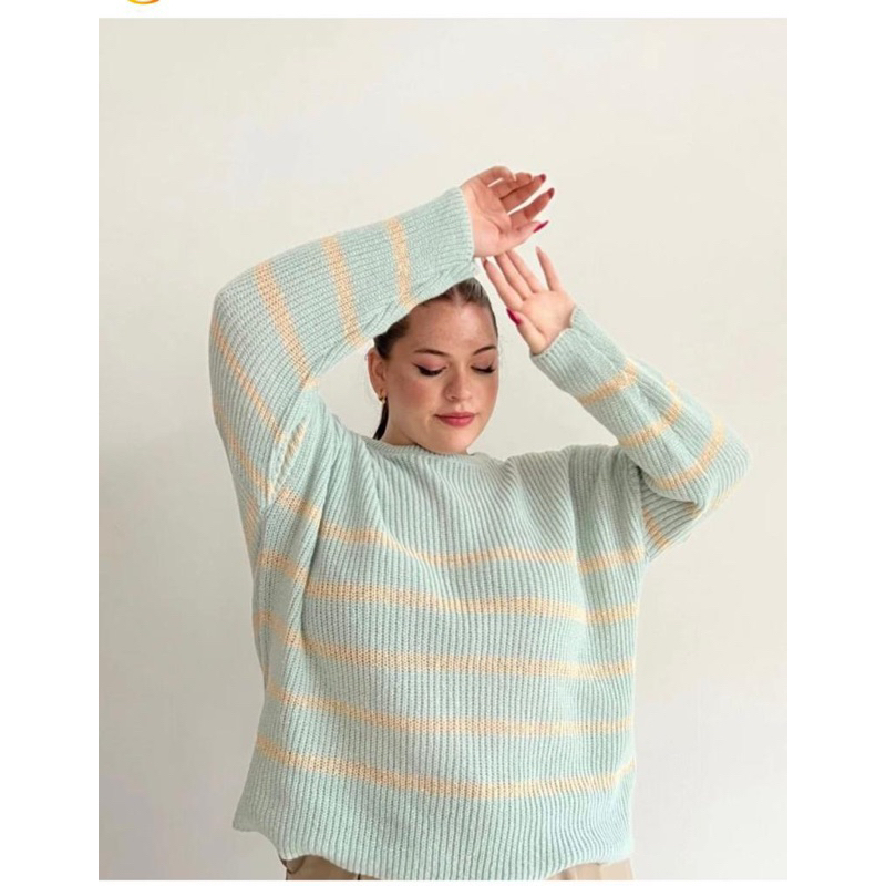 JEMMA KNITE SWEATER OVERSIZE | SWEATER RAJUT WANITA KOREAN KEKINIAN