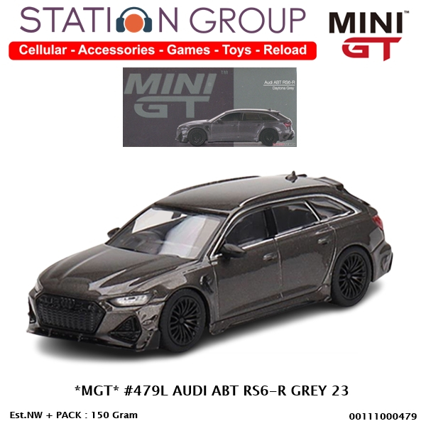 MINI GT #479L AUDI ABT RS6-R GREY 23 - DIECAST