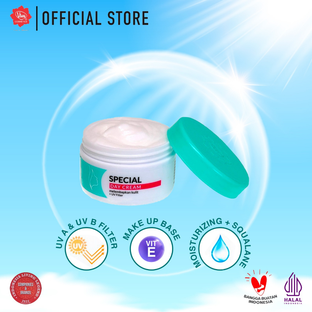 QEILA - Viva Special Day Cream with Squalane, Vit E, UV A &amp; B | Ready Stock