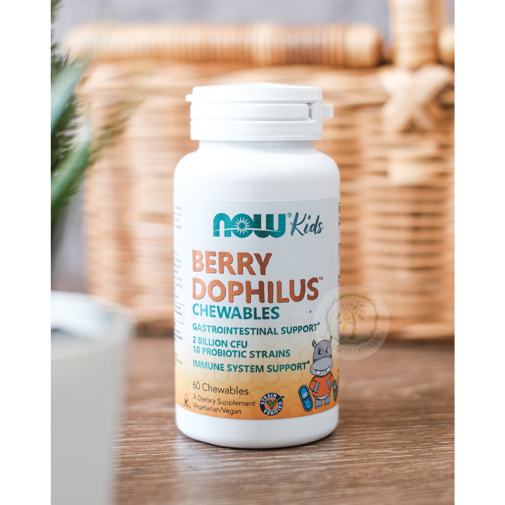 NOW FOODS PROBIOTIC BERRYDOPHILUS KIDS - 60 CHEWABLES