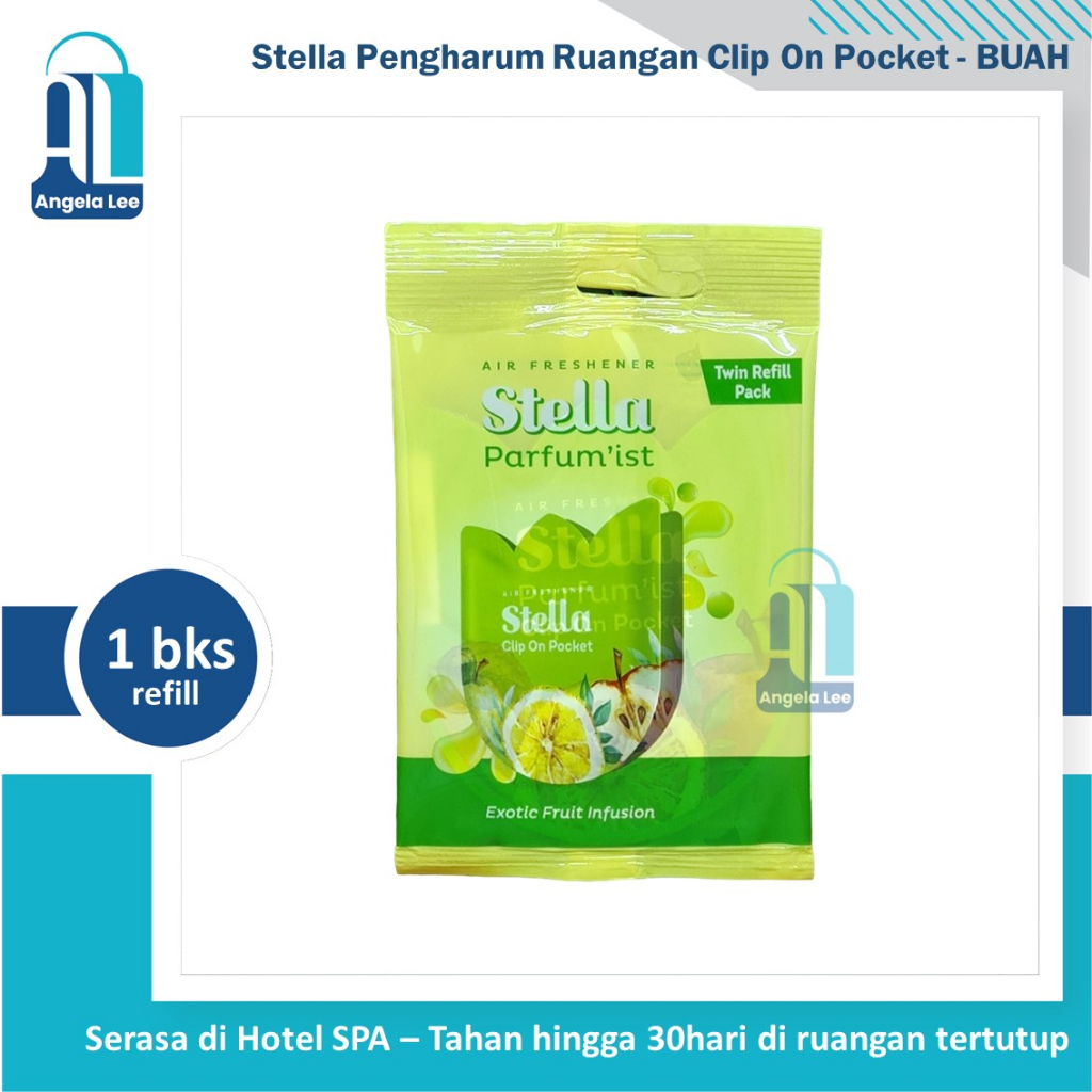 Stella Gantung Clip on Pocket Pengharum Ruangan Parfum wangi mewah buah dan bunga