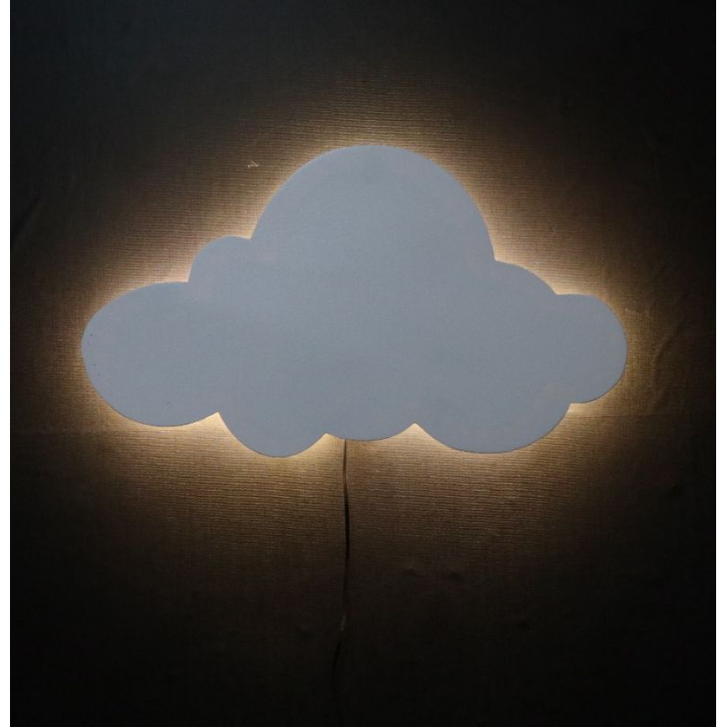 lampu tidur model awan besar, lampu dinding awan besar, lampu aesthetic, lampu hias, hiasan dinding