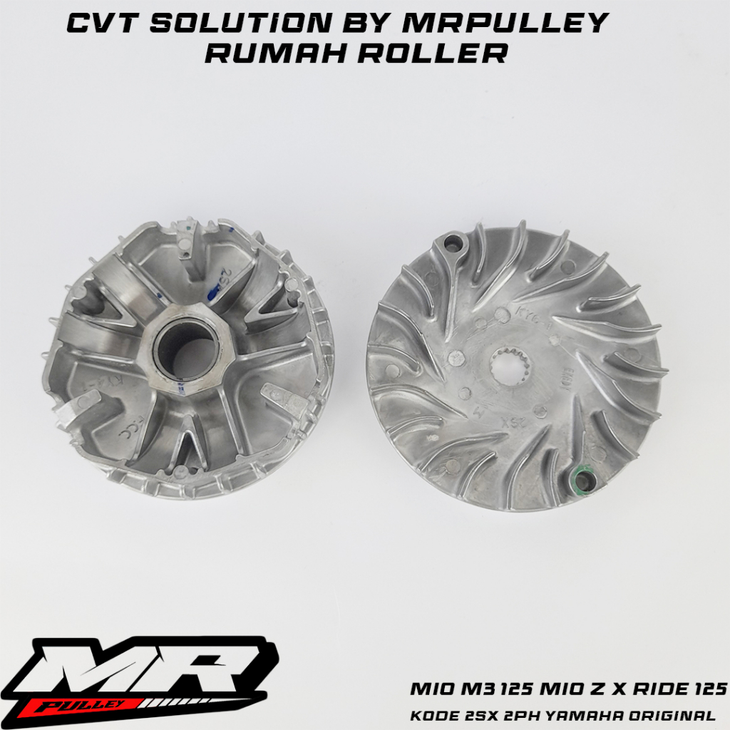 Rumah Roller+Kipas Bubut Custom Mio M3, Mio S, Mio Z 13,5 Pulley Racing Rumah Roller Bubutan Sudah K
