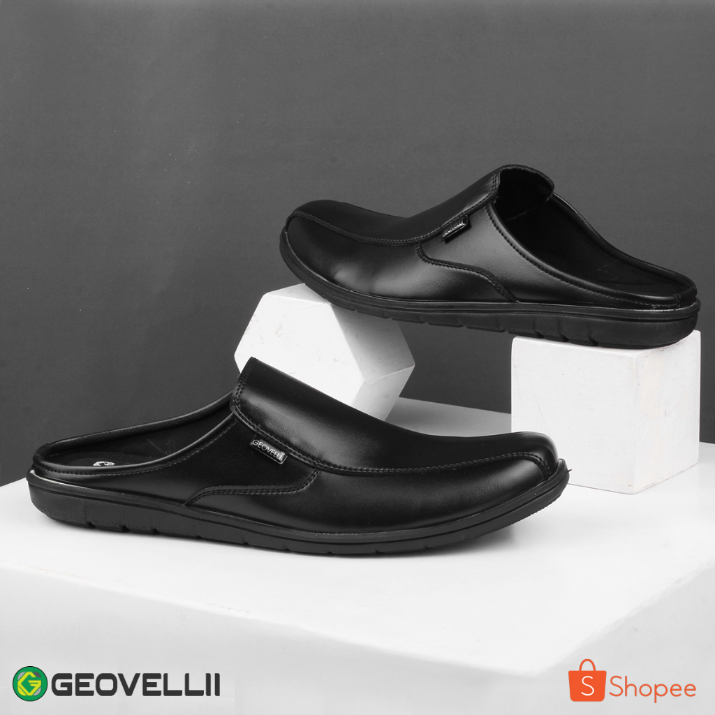 GEOVELLI STORE! Sandal Sepatu Bustong Cowok Sendal Sepatu Tutong Slop Pria Formal Sandal Umroh Haji