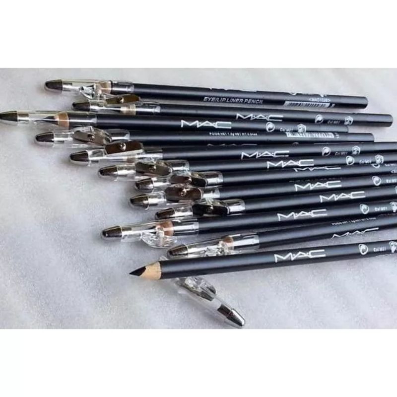 Pensil Alis Serut Pensil Eyebrow Pencil Hitam Coklat Alat Pembuat Alis